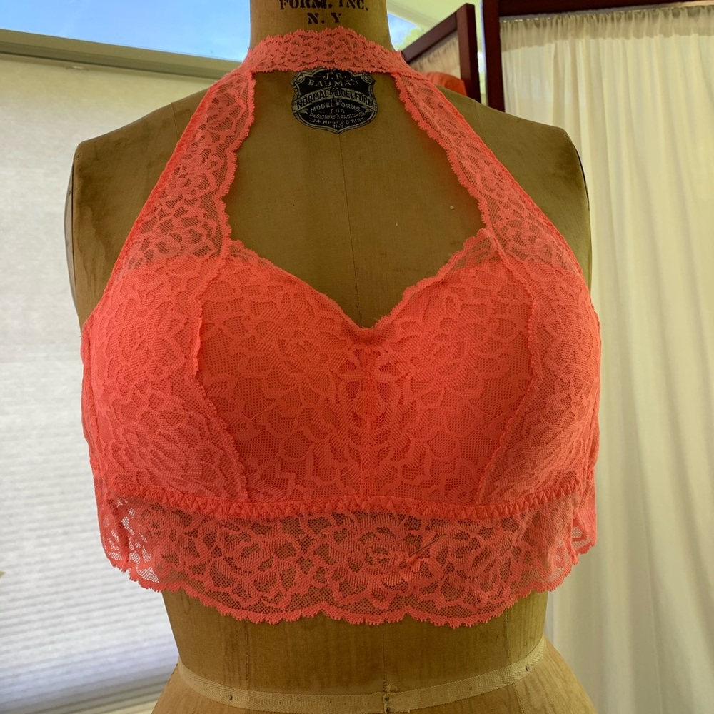 PINK Victoria’s Secret neon orange/pink color